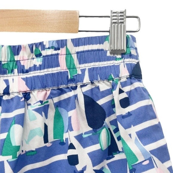 Vineyard Vines Tencel Foley Short Marlin Blue Harbor Sailing Scene Size 00 | XXS - Picture 6 of 10